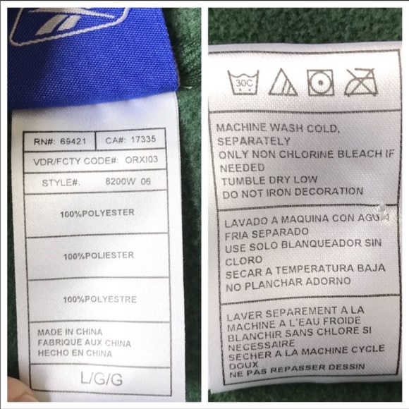 Reebok Women's Jets Football Fleece Jacket - Picture 8 of 8